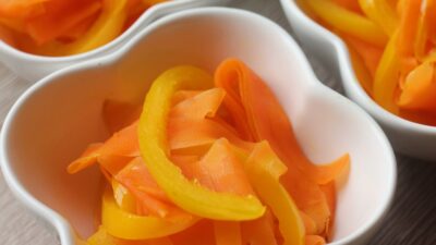 人参とパプリカのさっぱり炒め