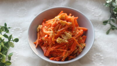 人参と卵のしりしり