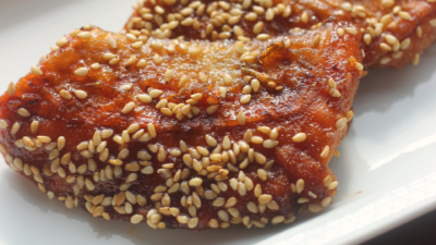 鮭の胡麻照り焼き