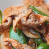 ピーマンと豚肉のトマト風味炒め