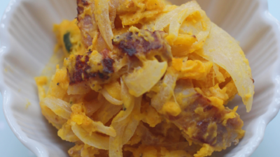 かぼちゃとベーコンのデリサラダ