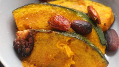 カボチャとナッツのグリル