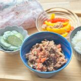 ミールキット｜ひき肉となすのトマト炒め